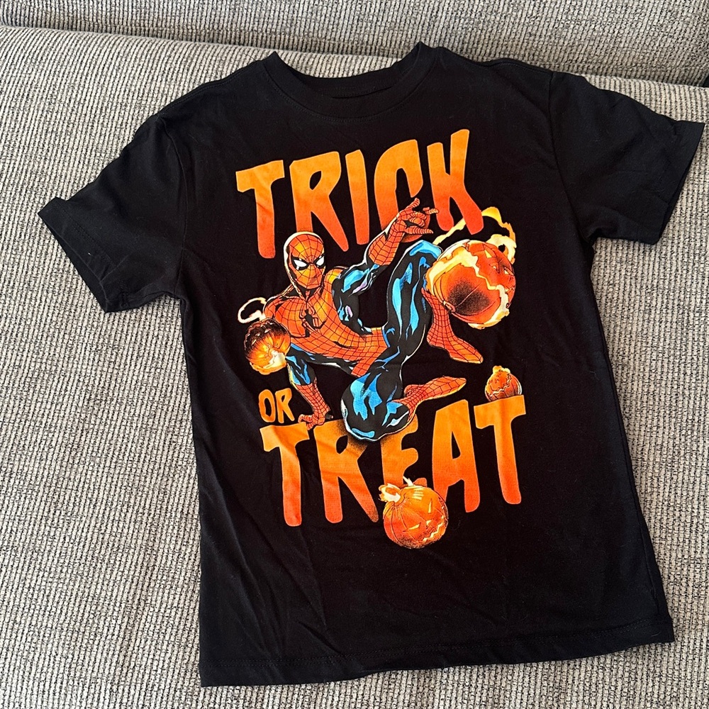 Spiderman halloween boys tshirt